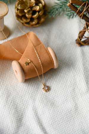 14k Gold Plated - Bora Starry Necklace in Gold