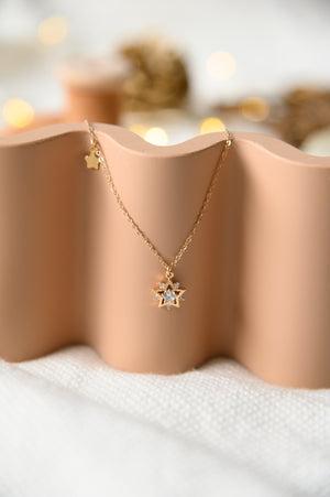 14k Gold Plated - Bora Starry Necklace in Gold