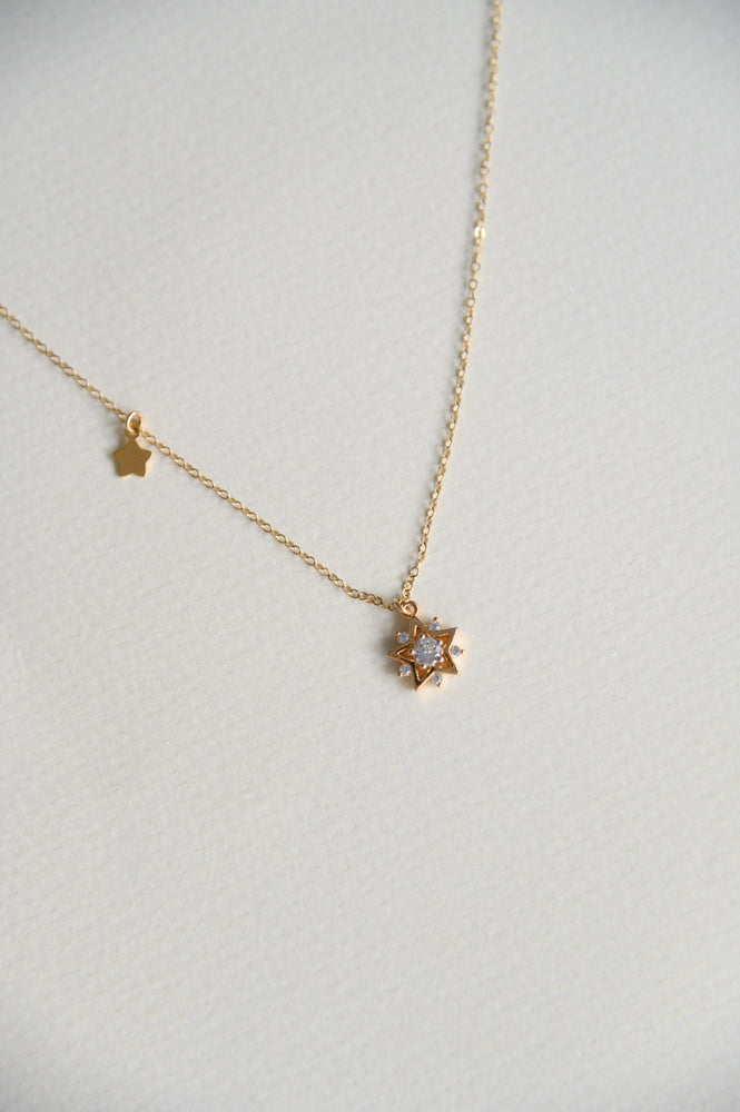 14k Gold Plated - Bora Starry Necklace in Gold