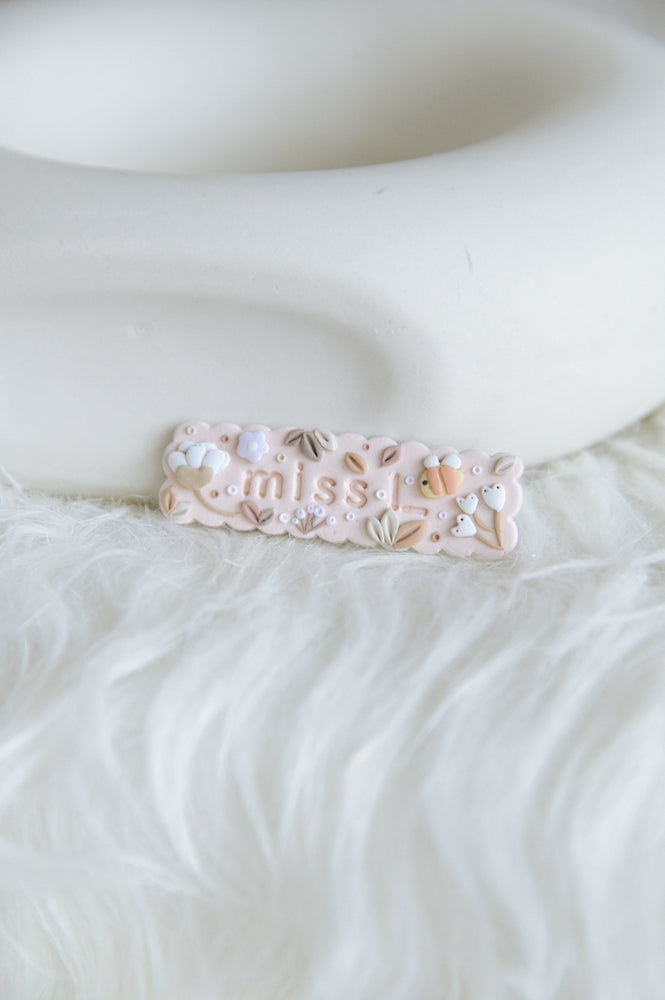 (PRE-ORDER) Bloomlight Hair Barrette - Personalised Name