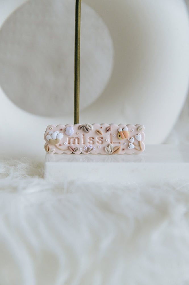 (PRE-ORDER) Bloomlight Hair Barrette - Personalised Name