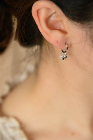 925 Sterling Silver - Carwyn Huggies in silver