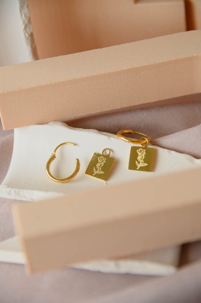 18k Gold Plated - Roselin Huggies