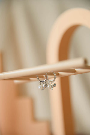 925 Sterling Silver - Carwyn Huggies in silver