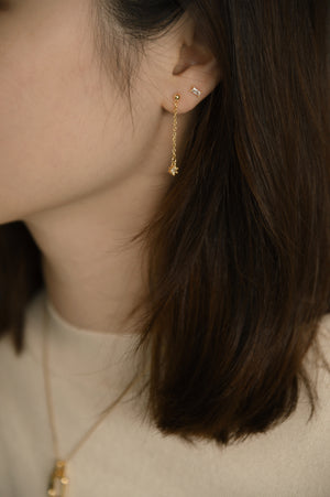 (BACK IN STOCK) Moonshine Earrings Set in white
