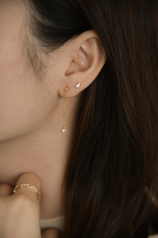 (BACK IN STOCK) Moonshine Earrings Set in white