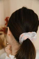 Wisteria Scrunchie in peach