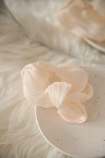 Waves Scrunchie in Cream