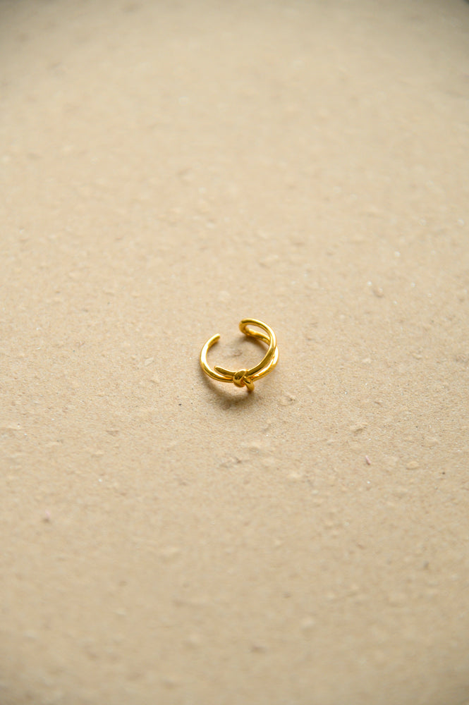 18k Gold Plated - Elon Knot Ring