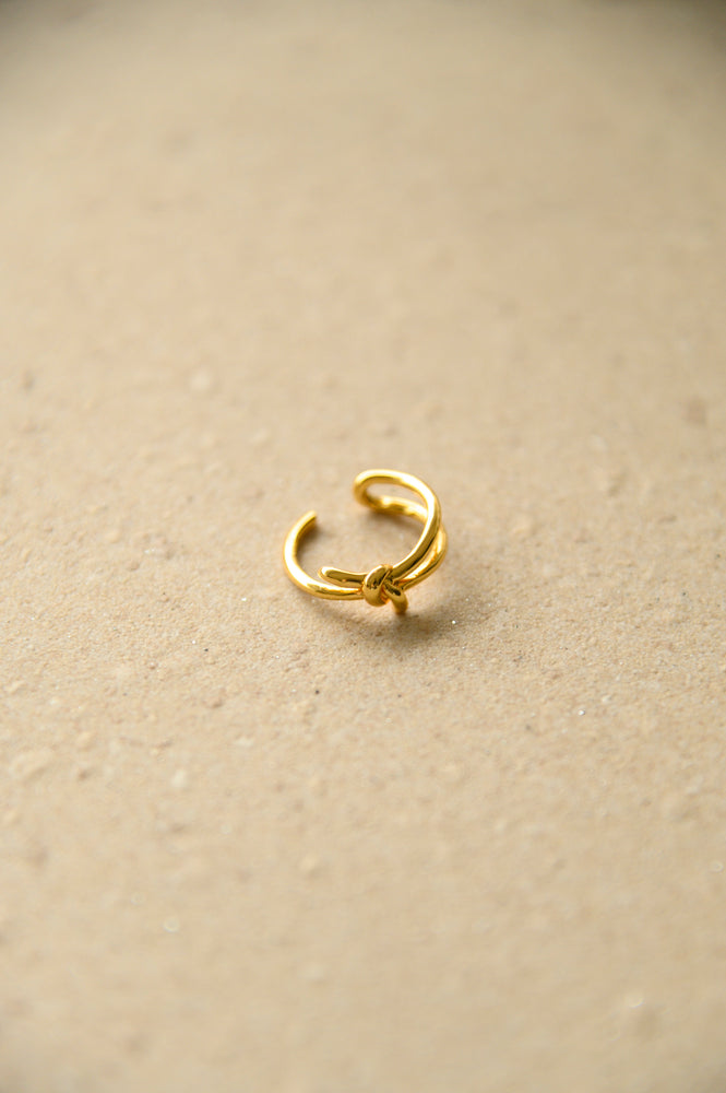 18k Gold Plated - Elon Knot Ring