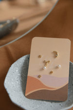 La Luna Studs (6 earrings pack)
