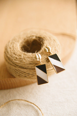 The Palette Earrings in dark