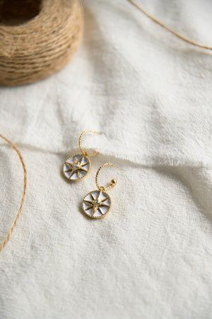(BACK IN STOCK) Marvella Hoops in white