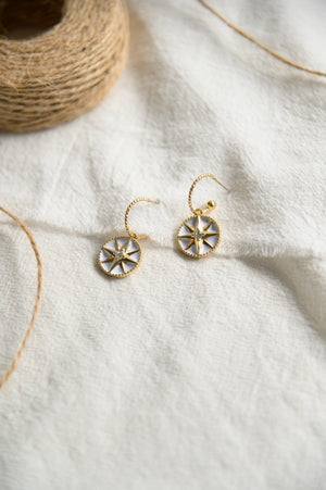 (BACK IN STOCK) Marvella Hoops in white
