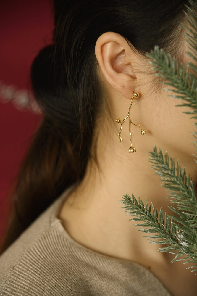 Mistletoe Drop Earrings