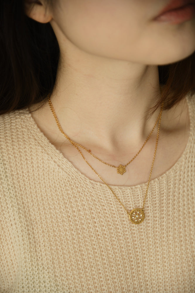 Titanium Steel - Noeleen Layered Necklace