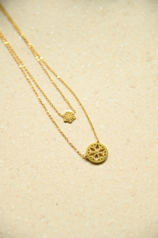 Titanium Steel - Noeleen Layered Necklace