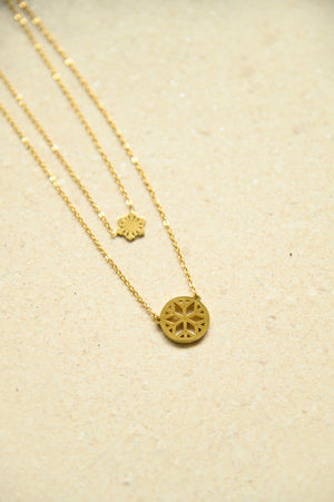Titanium Steel - Noeleen Layered Necklace