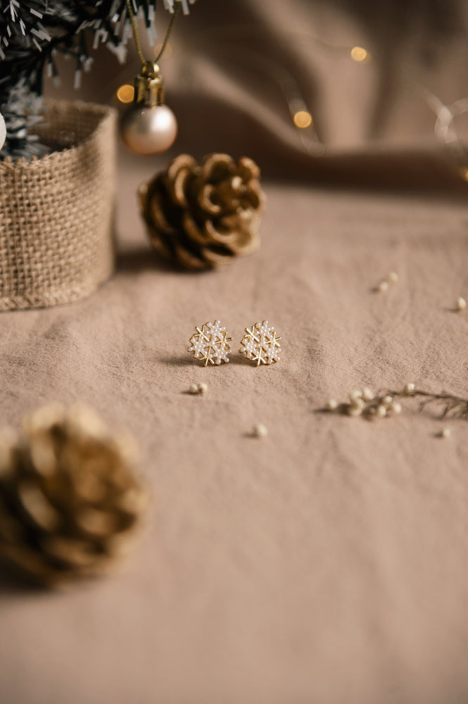 Krystal Snow Studs