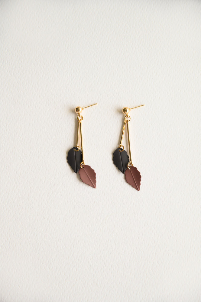Ontario Earrings in plum