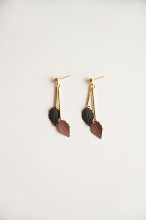 Ontario Earrings in plum