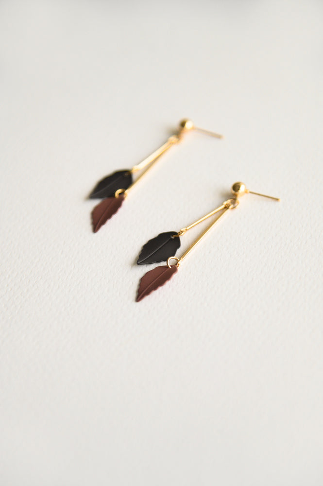 Ontario Earrings in plum