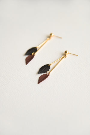 Ontario Earrings in plum