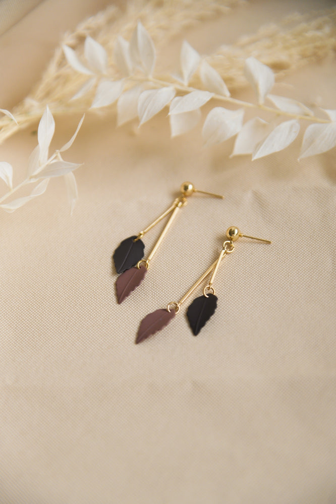Ontario Earrings in plum