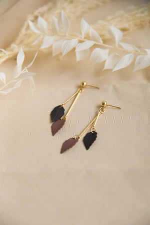 Ontario Earrings in plum