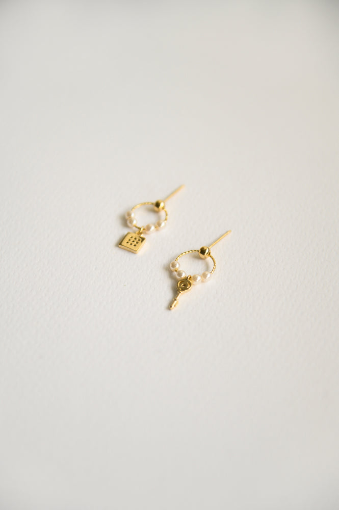 Locket Mismatched Earrings