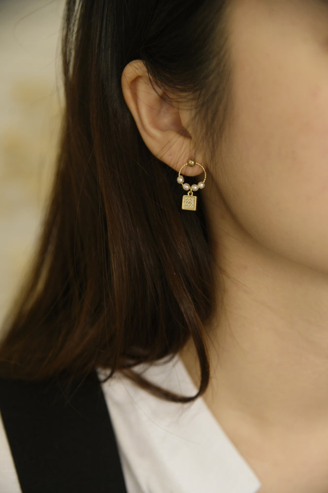 Locket Mismatched Earrings