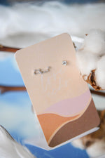 Constellar Mismatched Studs in silver