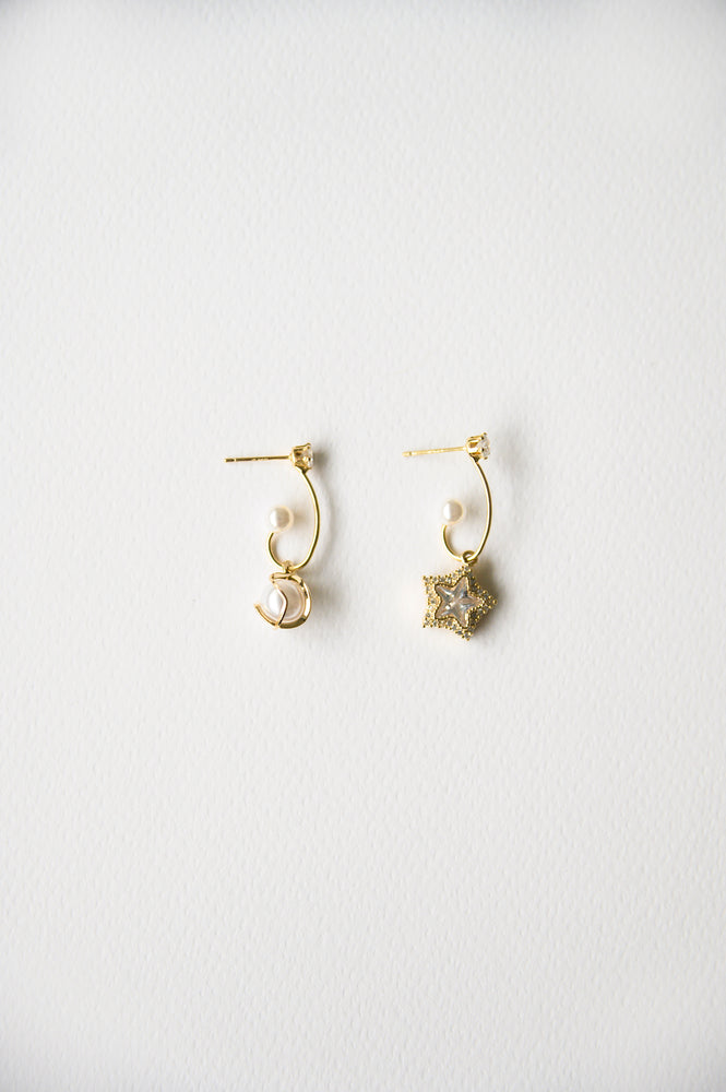 North Star Mismatched Earrings