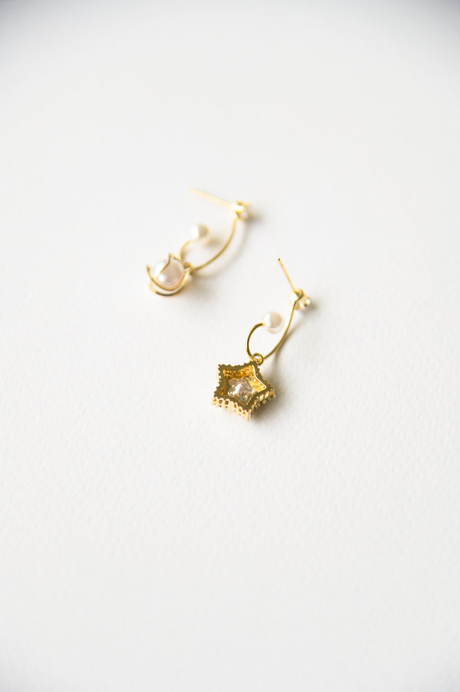 North Star Mismatched Earrings